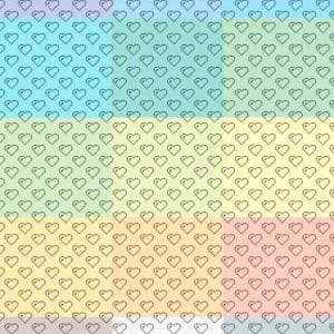 portada-corazon fondo pastel pixel scrapbook paper